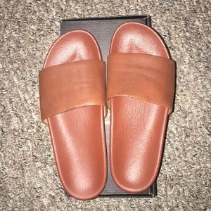 FRYE leather slides